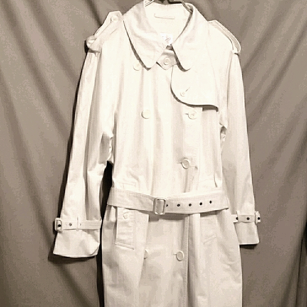 GWC COTTON TRENCH COAT QUALITY LINED SZ 10